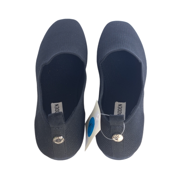 STEVE MADDEN Raine Knit Black Fabric Loafers Flats Size 7.5 - Picture 5 of 16